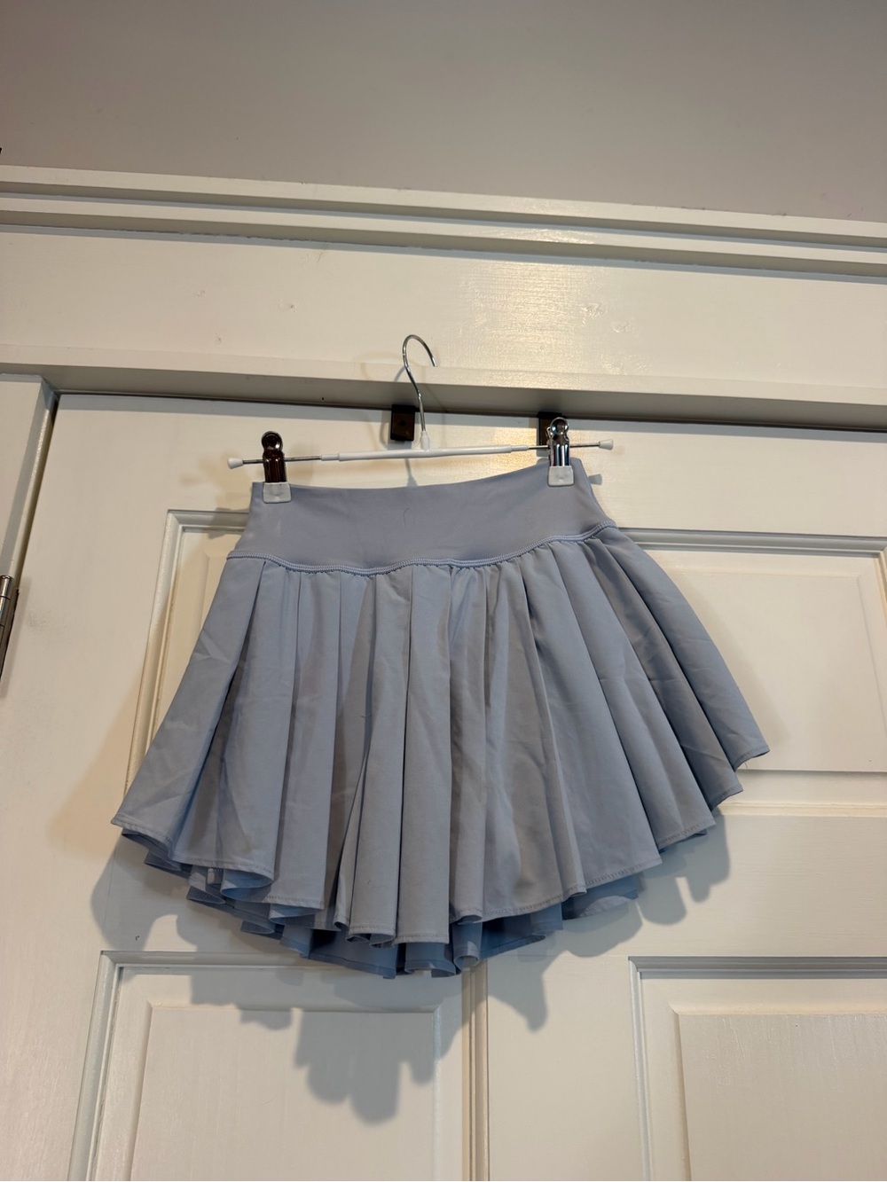 Aerie Light Blue Pleated Mini Skirt - Casual Flared Tennis Style - Picture 3 of 5